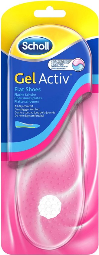 Scholl ActivGel Inlegzolen – Platte Schoenen – 1 Paar