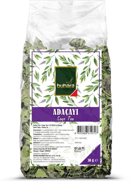Buhara - Salie Thee - Saliethee - Verstandig Thee - Adacayi - Ada Cayi - Sage Tea - 30 gr