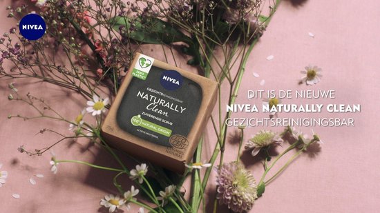 NIVEA Naturally Clean Face Bar Zuiverende Scrub 75 gr