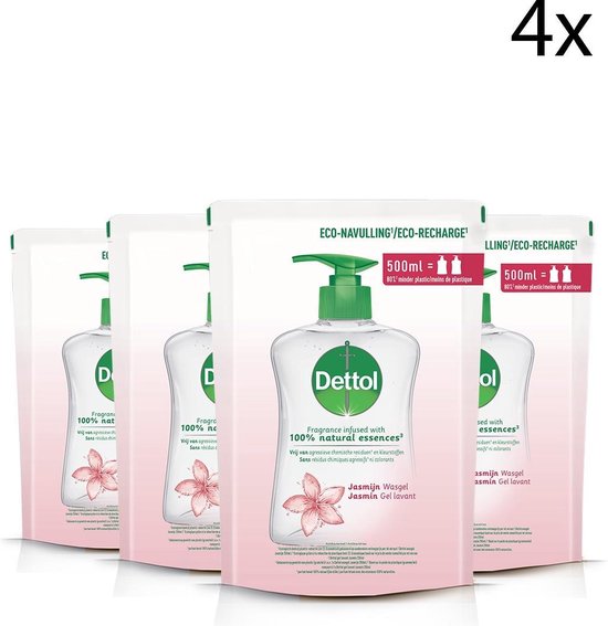 Dettol Handzeep Navulling - Jasmijn - 500ml x4