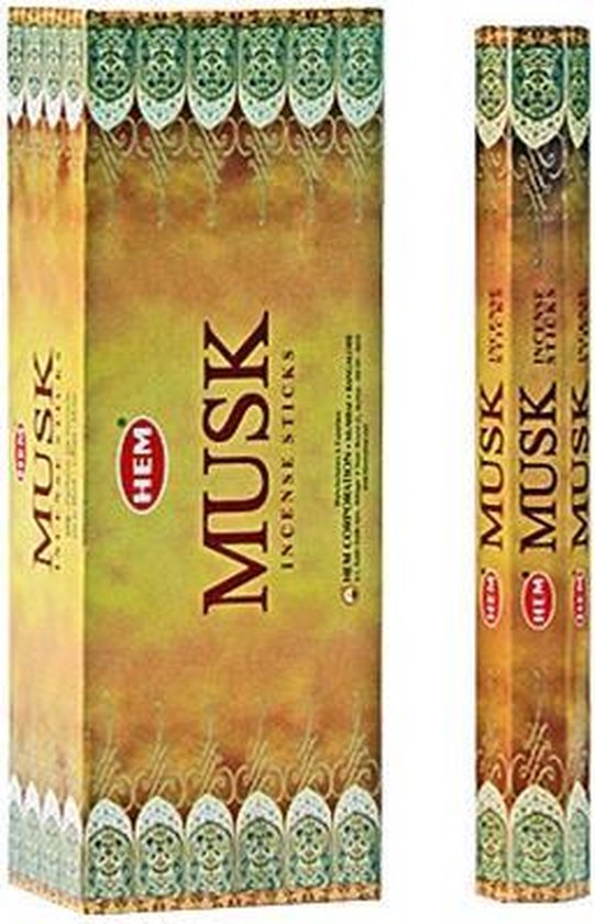 HEM Wierook - Musk - Slof (6 pakjes/120 stokjes)