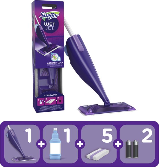Swiffer WetJet Alles-in-1 Spray & Dweil Starterkit