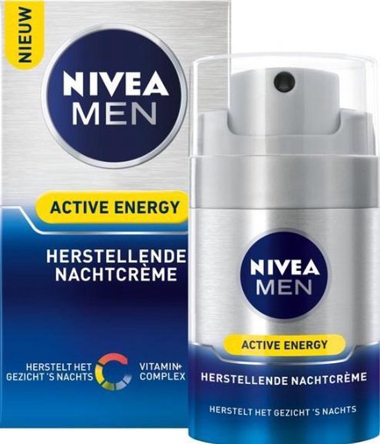 Nivea Men Active Energy Herstellende Nachtcreme - 50 ml