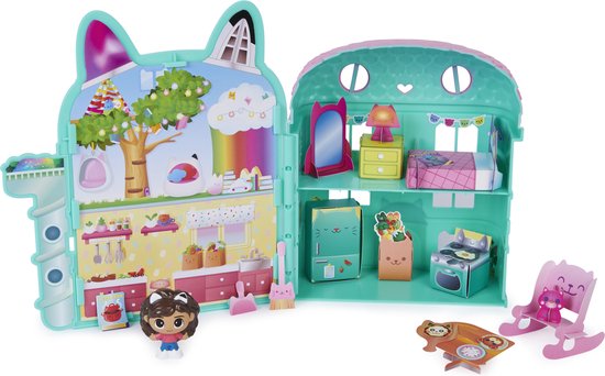 Gabby’s Dollhouse Mini Dollhouse Playset, 3 jaar