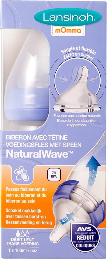 Lansinoh 160 ml Natural Wave Fles 75860