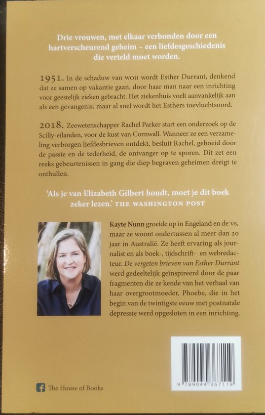 De verdwenen brieven van Esther Durrant - Boek