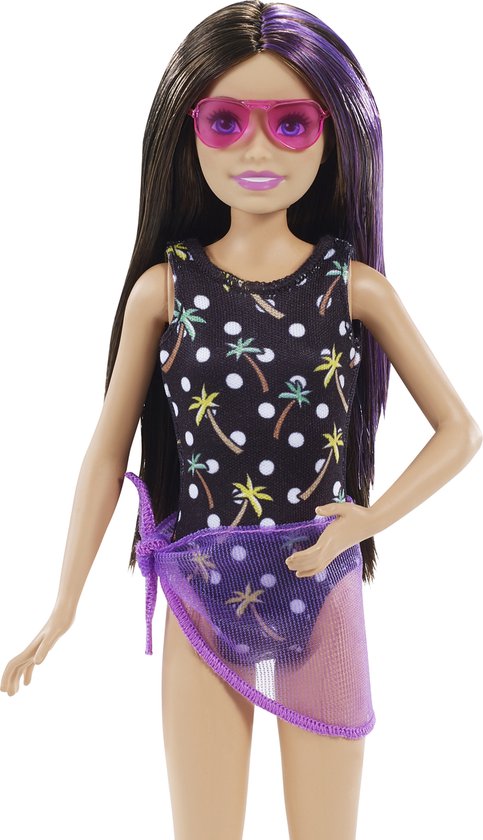 Barbie Family Skipper Babysitter Speelset - Barbiepop met Minipop en Zwembad