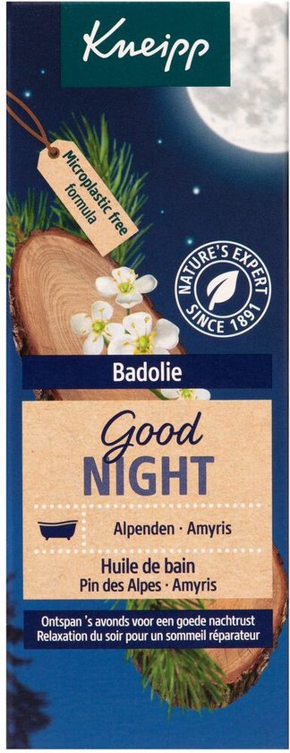 Kneipp Good Night - Badolie - Alpenden en Amyris - Goede nachtrust - 100 ml