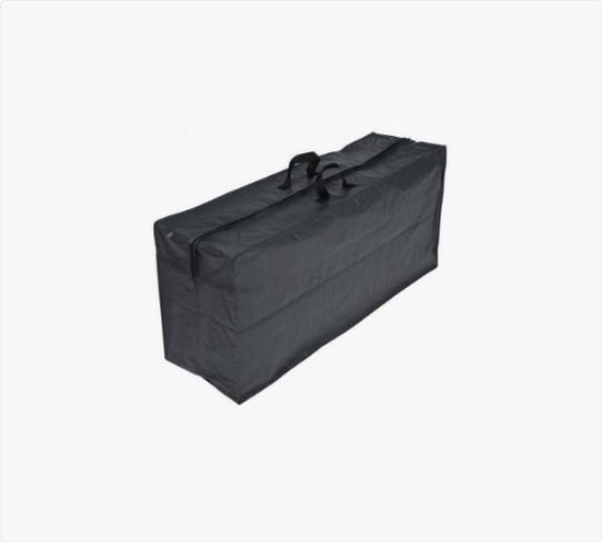Maxenza Tuinkussenhoes Water en stof bestendig - 128 x 37 x 57 cm - zwart