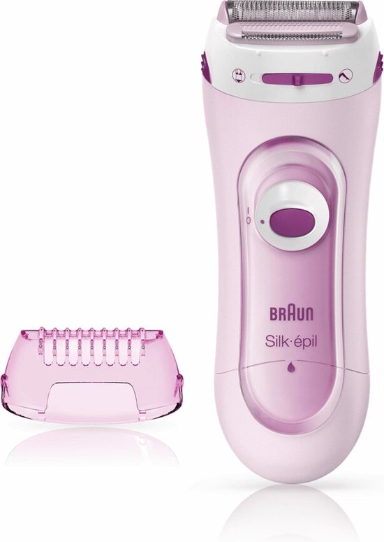 Braun Silk Epil LadyShaver LS5130 Epileermachine Met Extra Kopje - Roze Wit