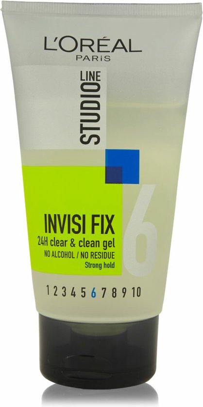 6x L’Oréal Studio Line Invisi Fix 24H Clear & Clean Gel Strong 150 ml