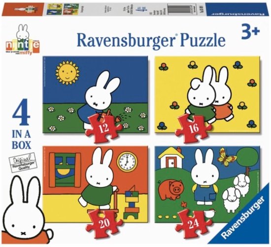 RAVENSBURGER NIJNTJE 4-IN-1 PUZZEL 12+16+20+24 stukjes