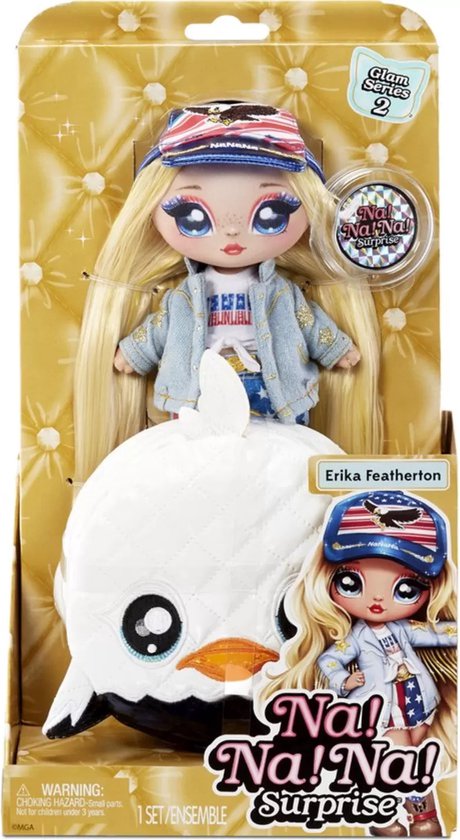 Na! Na! Na! Surprise 2-in-1 Pom Pop Erika Featherton - Glam Serie 2 - Modepop