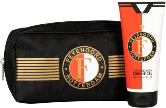 Feyenoord | Cadeau voor kinderen | Geschenkset | Toilettas met douchegel