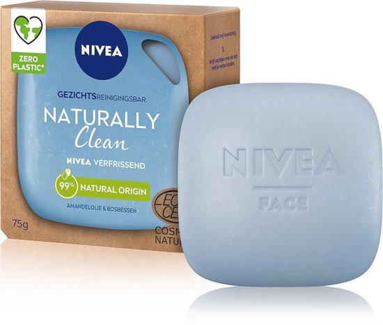 NIVEA Naturally Clean Face Cleasing Bar Verfrissend - 75gram