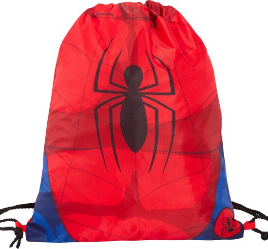 Spiderman Gymtas met trekkoord Jongens - Marvel - Trainer - Schoolrugzak Voor Kinderen - 31 x 38 cm