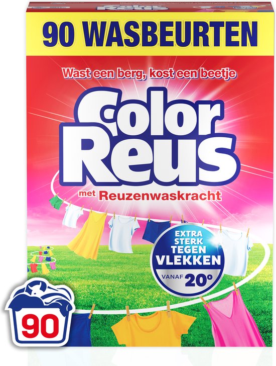 Color Reus Waspoeder Wasmiddel - Voordeelverpakking - 90 wasbeurten