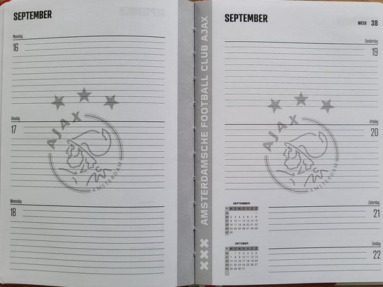 Schoolagenda Ajax - AJAX Amsterdam school agenda 2024 / 2025