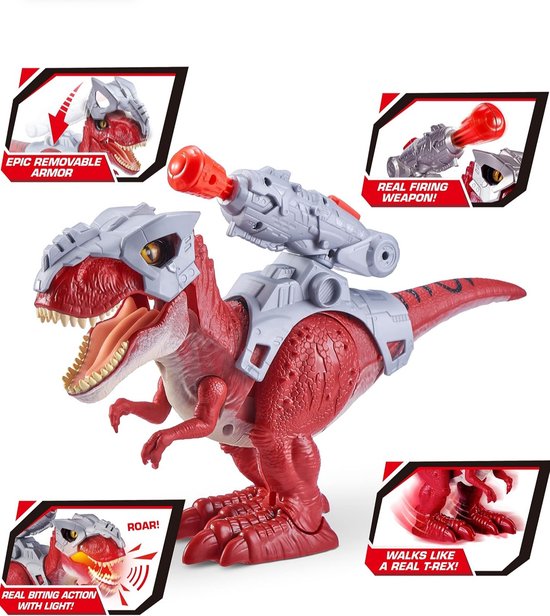 ZURU Robo Alive Dino Wars - Speelgoedrobot - T- Rex - Licht + Geluid