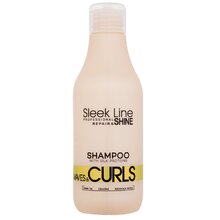 Sleek Line Waves & Curls Shampoo - Čisticí + hloubkově hydratační Shampoo pro kudrnaté + vlnité vlasy