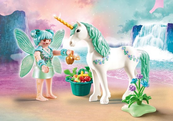 PLAYMOBIL Fairies Eenhoorn met voedende fee - 70655