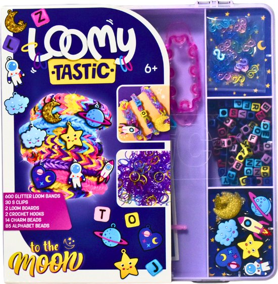 Loomy Tastic To The Moon - De Nr.1 Hobbypakket om Prachtige Armbandjes mee te creëren - 3+