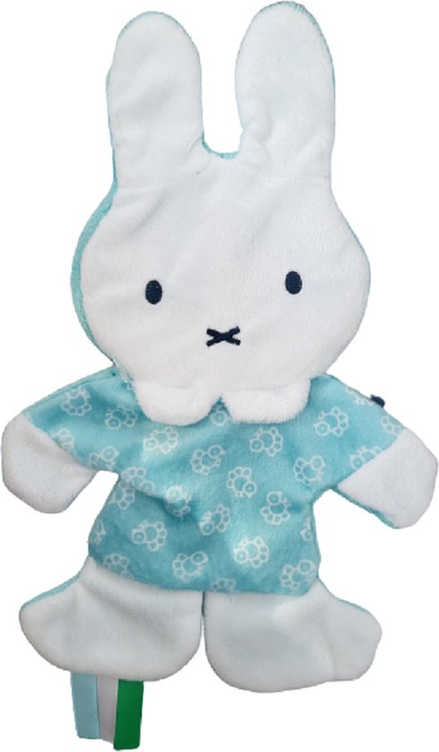 Nijntje knisperdoekje blauw groen 0+ - Baby - Newborn - Boekje - Baby boekjes - Kraamcadeau